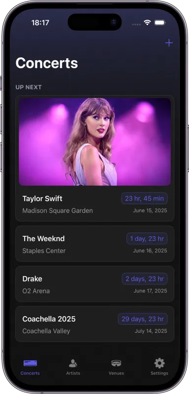 Concert Memories App