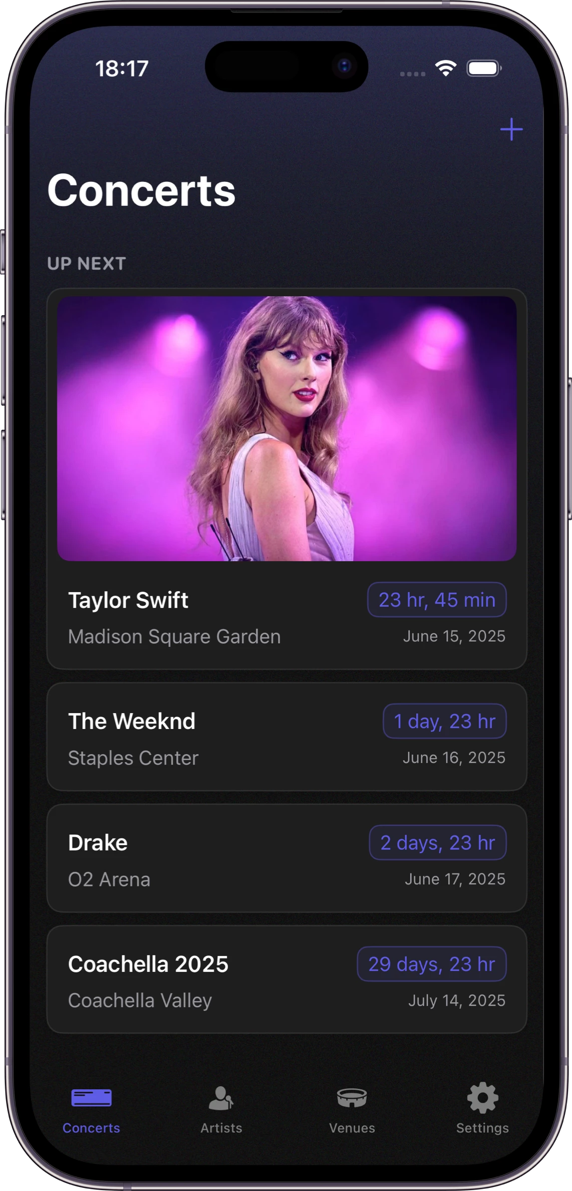 Concert Memories App